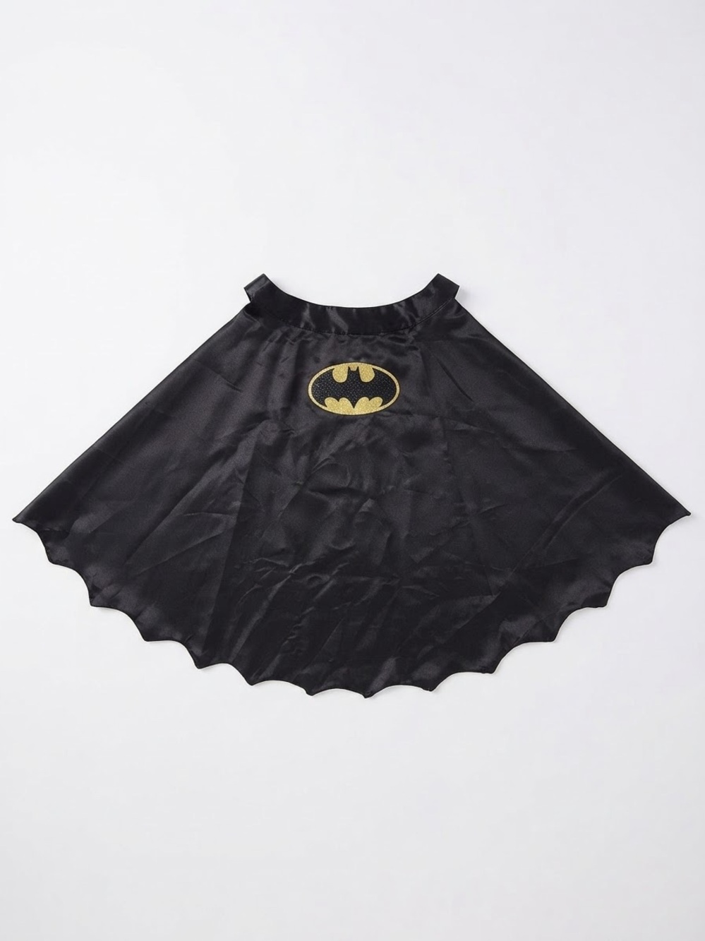 Batman Costume Cape Child Toddler Black Glitter Superhero Dress Up Halloween